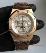 Fake Audemars Piguet Royal Oak Perpetual Calendar Rose Gold Watch 41mm